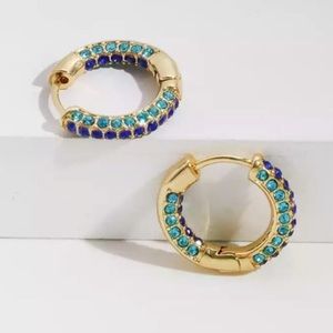 Gold huggy hoop earrings